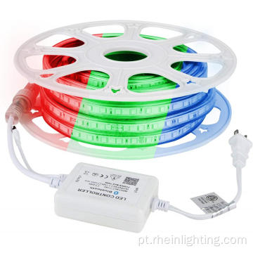 Fita LED de mudança de cor em corda